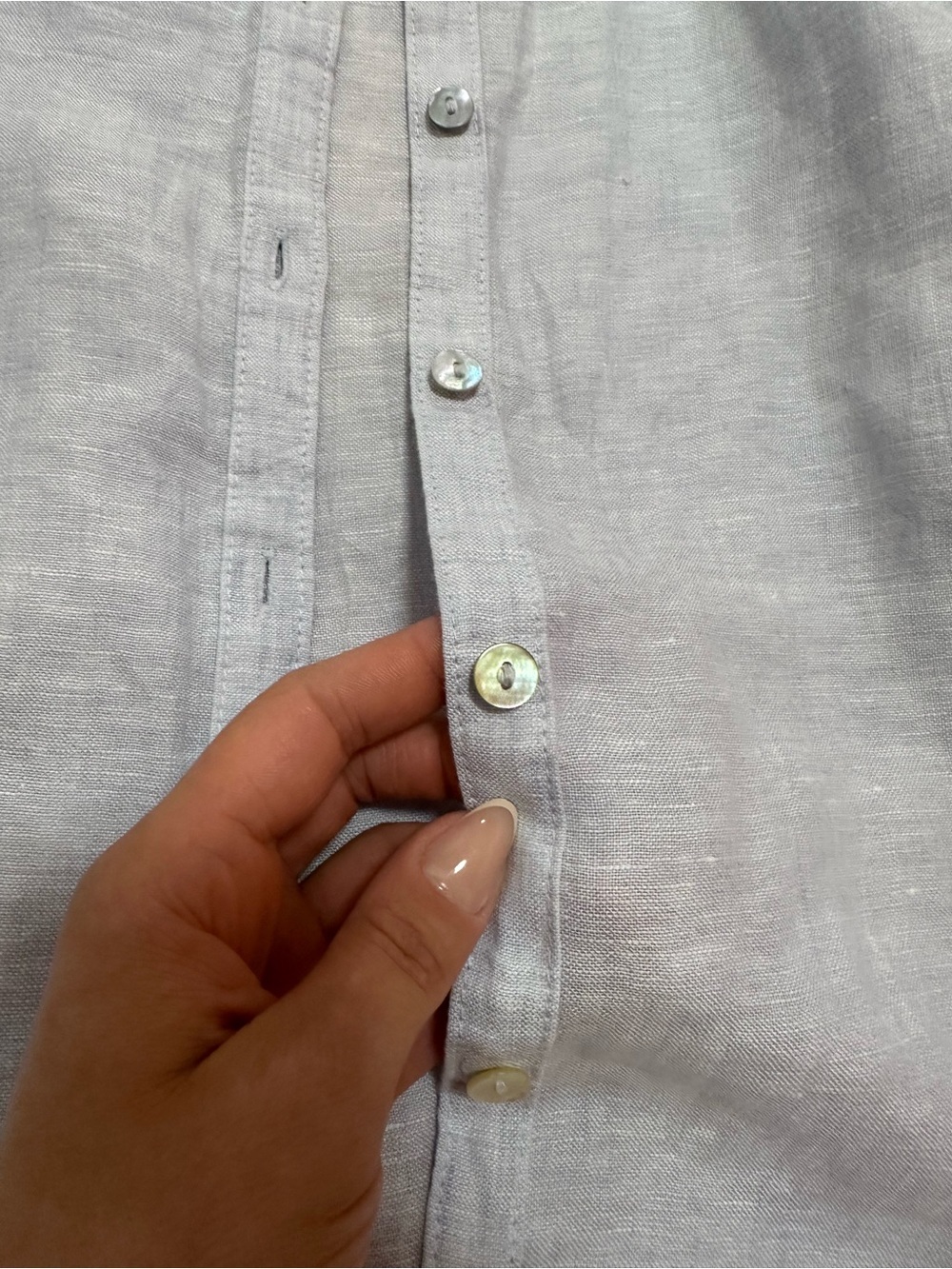 100% Linen 🦋 Tahari Buttoned Long Top - Picture 6 of 10